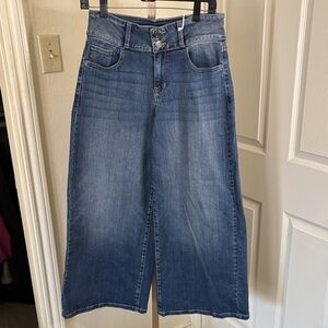 Classic Blue Wide-Leg Women Jeans